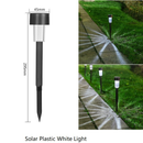 kit 5/10un luz Solar Balizador Chão Prata Decoração Jardim Quintal cor de luz branco quente frio RGB