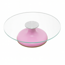 Bailarina Profissional Para Bolo C/ Base Giratória De Vidro 360 Resistente 30cm