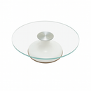 Bailarina Profissional Para Bolo C/ Base Giratória De Vidro 360 Resistente 30cm