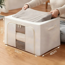 Organizador Multiuso Caixa Organizadora De Guarda Roupa Flexivel Com Ziper 50x40x33cm Grande