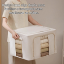 Organizador Multiuso Caixa Organizadora De Guarda Roupa Flexivel Com Ziper 50x40x33cm Grande