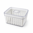 Organizador de Geladeira 3,8L com Cesto e Tampa | Mantenha Frutas, Verduras e Legumes Frescos por Mais Tempo