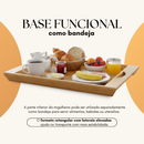 Bandeja Migalheira Tábua Para Corte De Pães E Bolos Bambu