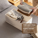Conjunto de 2/4 Caixas Organizadoras com Gaveta Cesta de Armazenamento para Roupas