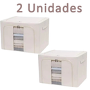 Organizador Multiuso Grande 66L com Zíper e Estrutura Reforçada | Casa Valle