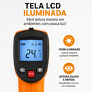 Termômetro Infravermelho Laser -50~550℃ Sem Contato para Churrasco, Cozinha e Industrial