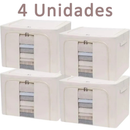 Organizador Multiuso Grande 66L com Zíper e Estrutura Reforçada | Casa Valle