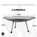 Lareira Externa A Lenha Portátil Em Aço Rústica