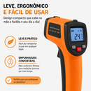 Termômetro Infravermelho Laser -50~550℃ Sem Contato para Churrasco, Cozinha e Industrial