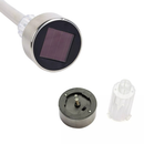kit 5/10un luz Solar Balizador Chão Prata Decoração Jardim Quintal cor de luz branco quente frio RGB